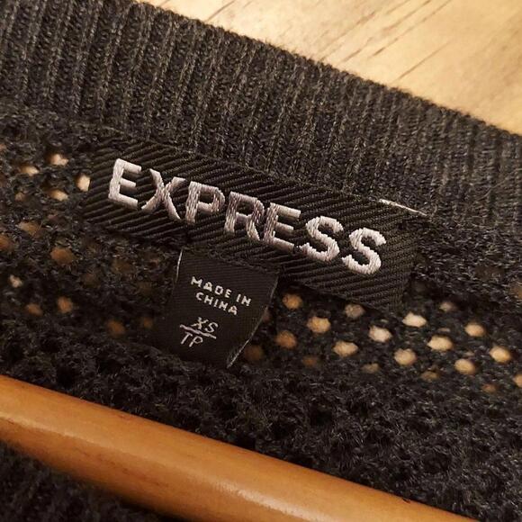 Express open weave and embellished knit sweater - Picture 5 of 6